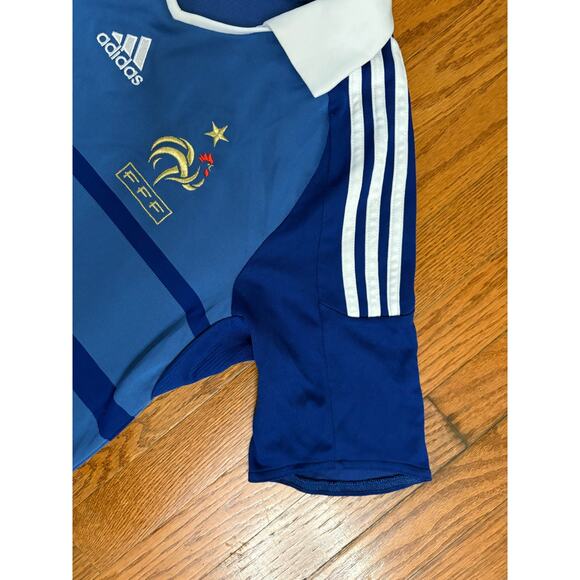 Adidas France National Team Blue Soccer Jersey- Men's Size Medium- EUC - Picture 4 of 10